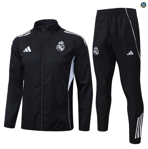 Maxmaillot:Coupe vent Real Madrid 2026/27 Noir