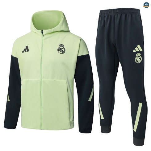 Maxmaillot:Veste Survetement foot à capuche Real Madrid 2026/27 Vert