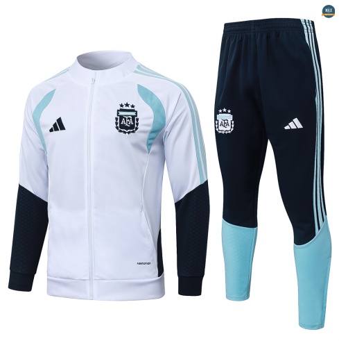 Maxmaillot:Veste Survetement Enfant foot Argentine 2026/27 Blanc
