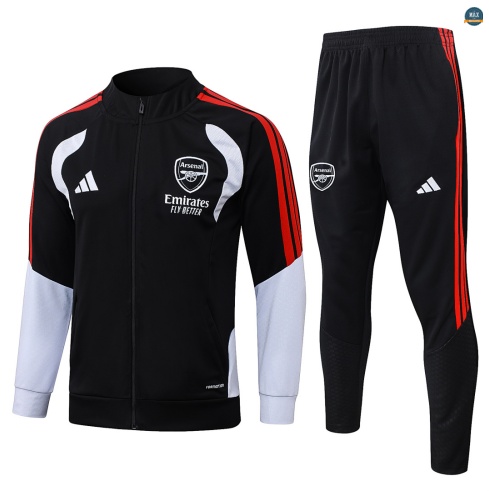 Maxmaillot:Veste Survetement Enfant foot Arsenal 2026/27 Noir