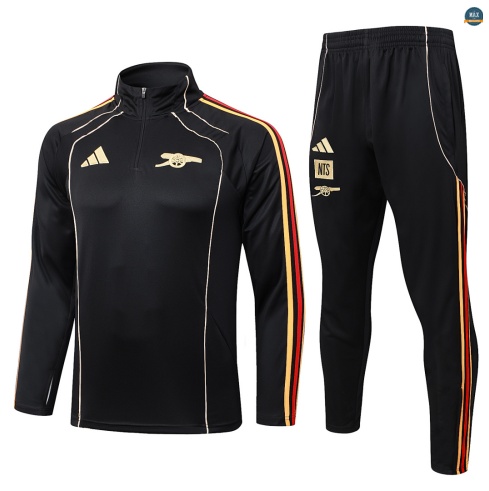 Maxmaillot:Survetement Enfant foot Arsenal 2026/27 Noir Retro