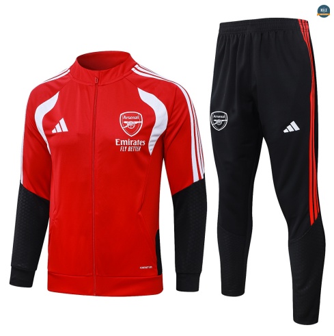 Maxmaillot:Veste Survetement Enfant foot Arsenal 2026/27 Rouge