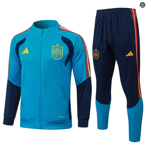 Maxmaillot:Veste Survetement Enfant foot Espagne 2026/27 Bleu
