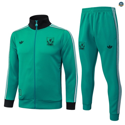 Maxmaillot:Veste Survetement Enfant foot Liverpool 2026/27 Vert