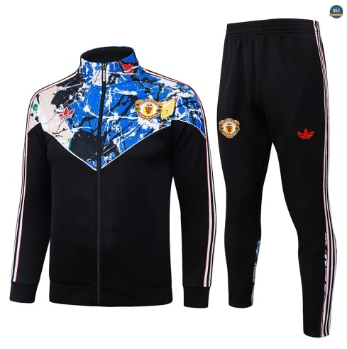 Maxmaillot:Veste Survetement Enfant foot Manchester United 2026/27 Noir