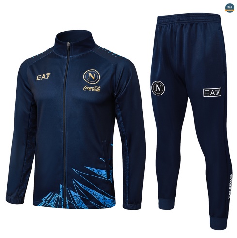Maxmaillot:Veste Survetement Enfant foot Naples 2026/27 Bleu Marine