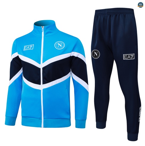Maxmaillot:Veste Survetement Enfant foot Naples 2026/27 Bleu