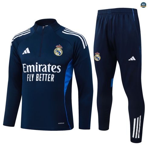 Maxmaillot:Survetement Enfant foot Real Madrid 2026/27 Bleu Marine/Blanc
