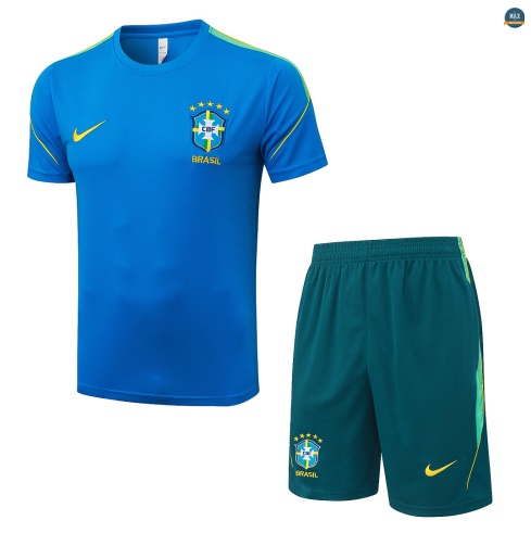 Maxmaillot:Max Maillot Training de foot Brésil + Shorts 2026/27 Bleu