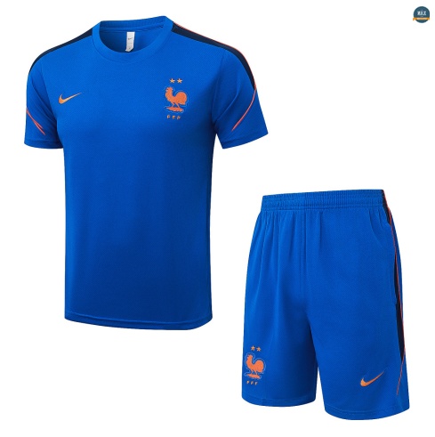 Maxmaillot:Max Maillot Training Foot France + Shorts 2026/27 Bleu