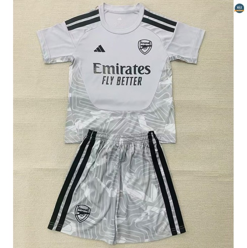 Maxmaillot:Max Maillot Arsenal Enfant Gardien De But Gris 2026/27