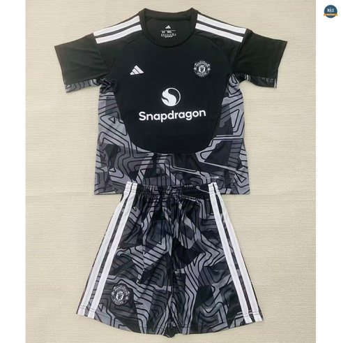 Maxmaillot:Max Maillot foot Manchester United Enfant Gardien De But Noir 2026/27