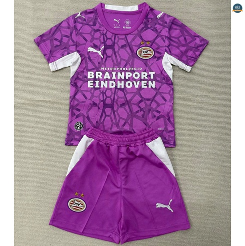 Maxmaillot:Max Maillot foot PSV Eindhoven Enfant Gardien De But Violet 2026/27