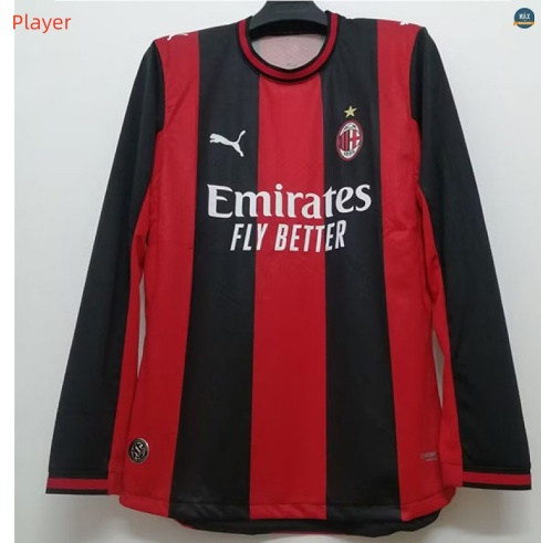 Maxmaillot:Max Maillot Player Version 2026/27 AC Milan Domicile Manche Longue