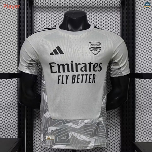 Maxmaillot:Max Maillots Player Version 2026/27 Arsenal Gardien De But Gris