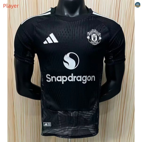 Maxmaillot:Max Maillot de foot Player Version 2026/27 Manchester United Gardien De But Noir