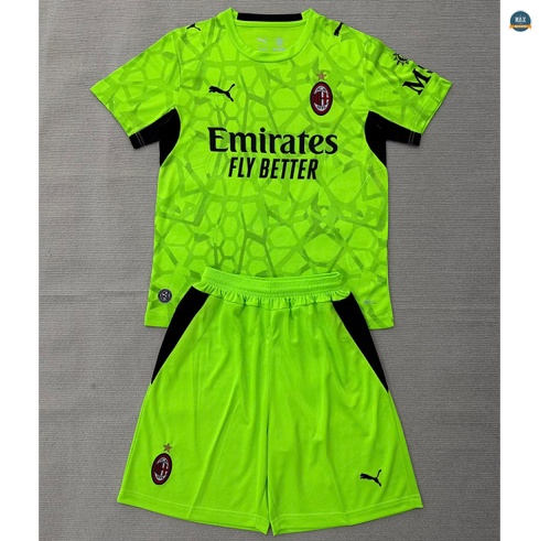Max Maillot foot AC Milan Enfant Gardien De But Vert 2026/27