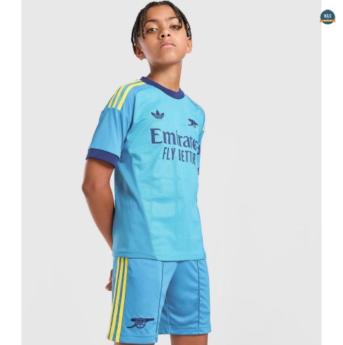Max Maillot foot Arsenal Enfant Gardien De But Bleu 2026/27