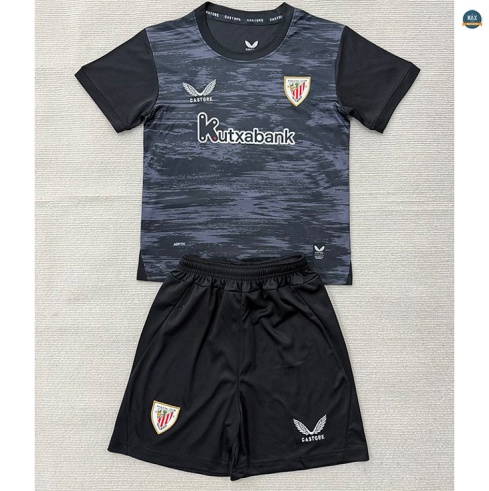 Max Maillot foot Athletic Bilbao Enfant Gardien De But Noir 2026/27
