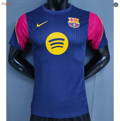 Max Maillot foot Player Version 2026/27 Barcelone Training Bleu