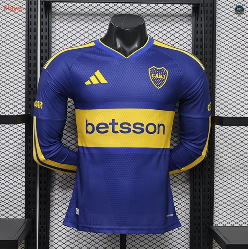 Max Maillot foot Player Version 2026/27 Boca Juniors Domicile Manche Longue
