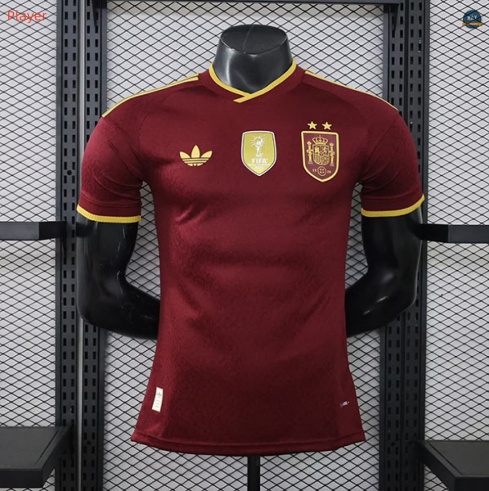 Max Maillot foot Player Version 2026/27 Espagne Rouge Double Stars