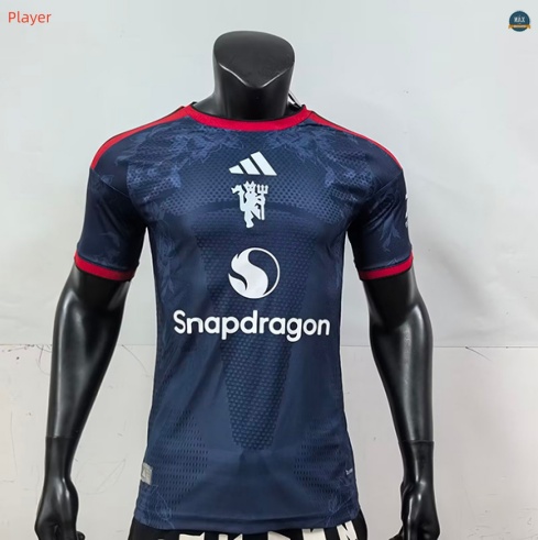Max Maillot foot Player Version 2026/27 Manchester United Bleu