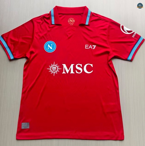 Max Maillot foot Naples Rouge 2026/27