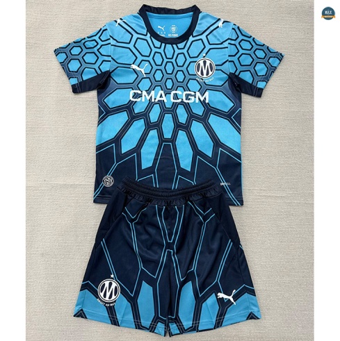 Max Maillot foot Marseille Enfant Gardien De But Bleu 2026/27