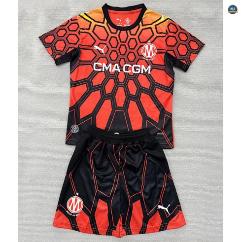 Max Maillot foot Marseille Enfant Gardien De But Orange 2026/27