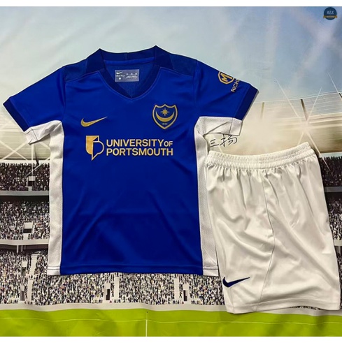 Max Maillot foot Portsmouth F.C Enfant Domicile 2026/27