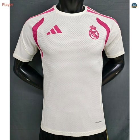 Max Maillot foot Player Version 2026/27 Real Madrid Training Blanc