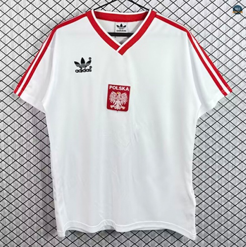 Max Maillot foot Retro 1986 Pologne Domicile