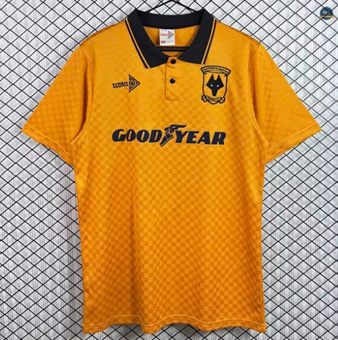 Max Maillot foot Retro 1990-91 Wolverhampton Domicile