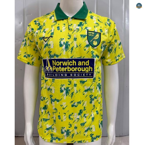 Max Maillot foot Retro 1992-94 Norwich City Domicile