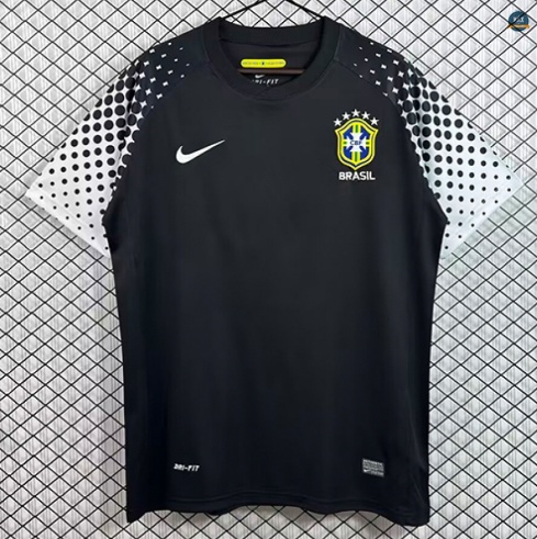 Max Maillot foot Retro 2010 Brésil Gardien de but Noir