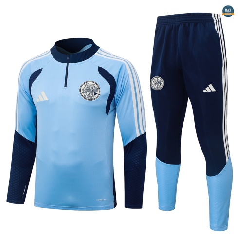 Maxmaillot: Flocage Survetement Enfant Foot Ajax 2026/27 Bleu Clair