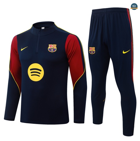 Maxmaillot: Flocage Survetement Enfant Foot Barcelone 2026/27 Bleu Marine
