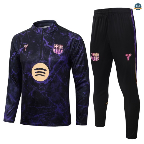 Maxmaillot: Soldes Survetement Enfant Foot Barcelone 2026/27 Noir Violet