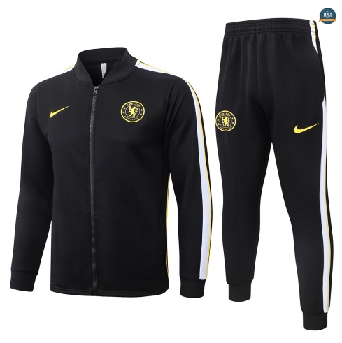 Maxmaillot: Marque Veste Survetement Enfant Foot Chelsea 2026/27 Noir