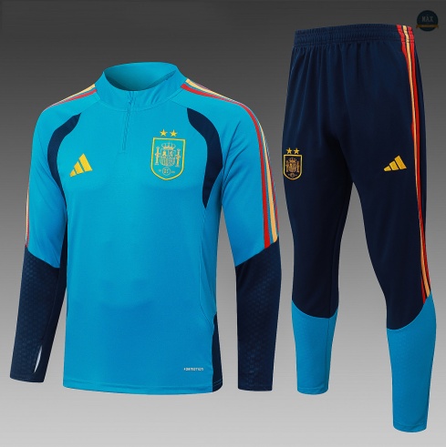 Maxmaillot: Marque Survetement Enfant Foot Espagne 2026/27 Bleu 2 étoiles