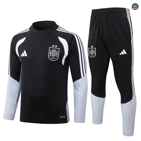 Maxmaillot: Flocage Survetement Enfant Foot Espagne 2026/27 Noir 2 étoiles