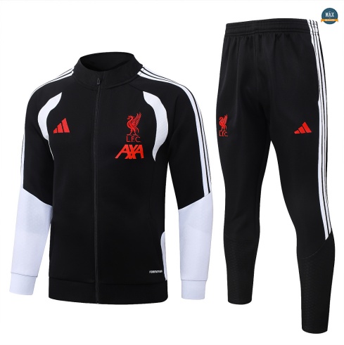 Maxmaillot: Nouveaux Veste Survetement Enfant Foot Liverpool 2026/27 Noir