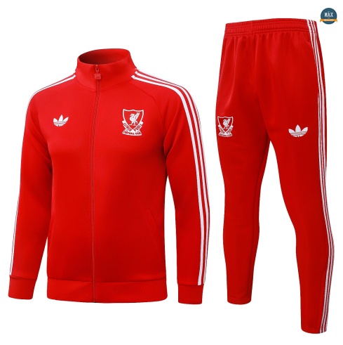 Maxmaillot: Soldes Veste Survetement Enfant Foot Liverpool 2026/27 Rouge