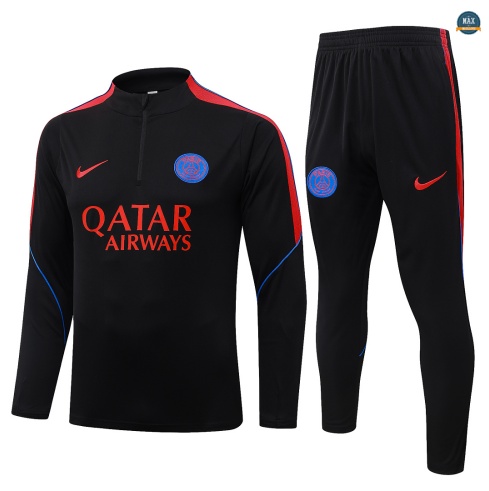 Maxmaillot: Vente Survetement Enfant Foot Paris Saint Germain 2026/27 Noir/Rouge