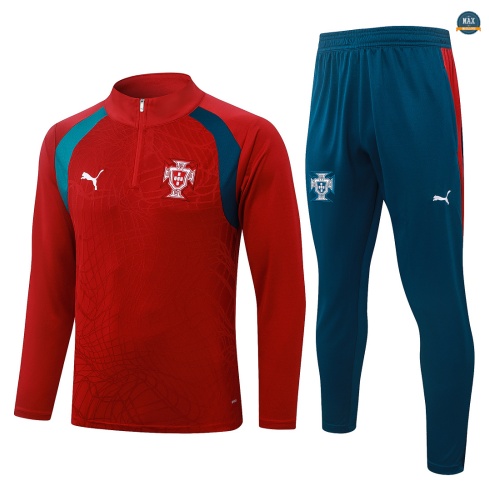 Maxmaillot: Soldes Survetement Enfant Foot Portugal 2026/27 Rouge