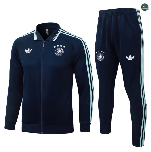 Maxmaillot: Nouveaux Veste Survetement Foot Allemagne 2026/27 Bleu Marine