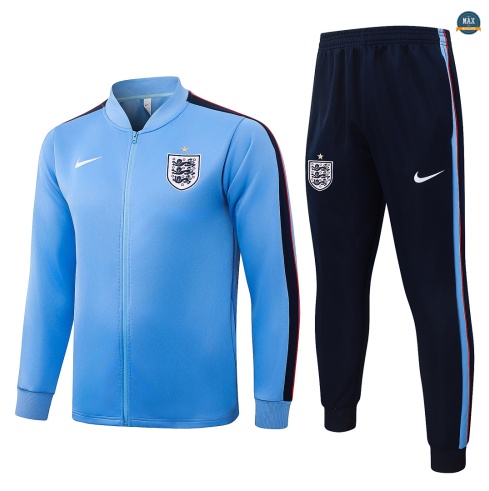 Maxmaillot: Soldes Veste Survetement Foot Angleterre 2026/27 Bleu Clair
