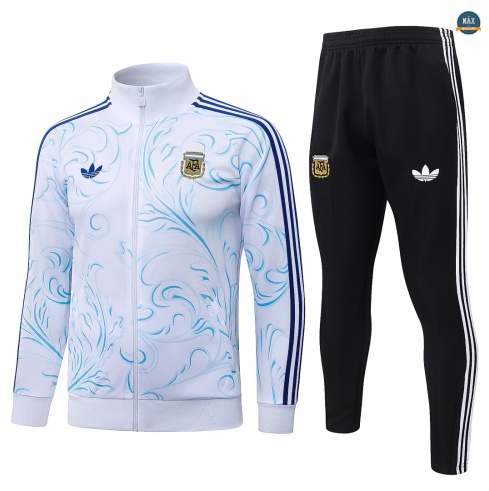 Maxmaillot: Créer Veste Survetement Foot Argentine 2026/27 Blanc