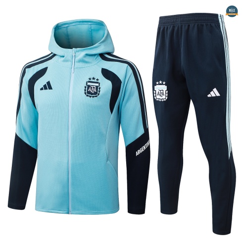 Maxmaillot: Marque Veste Survetement Foot Argentine à capuche 2026/27 Bleu